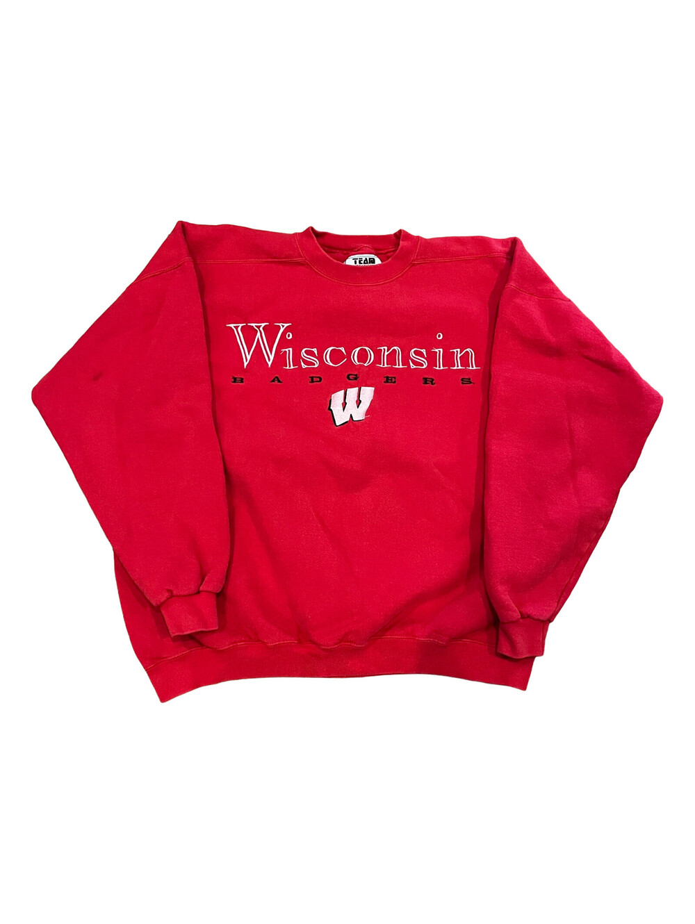 Vintage Wisconsin Badgers Sweatshirt Mens 2XL Red College University Sweater